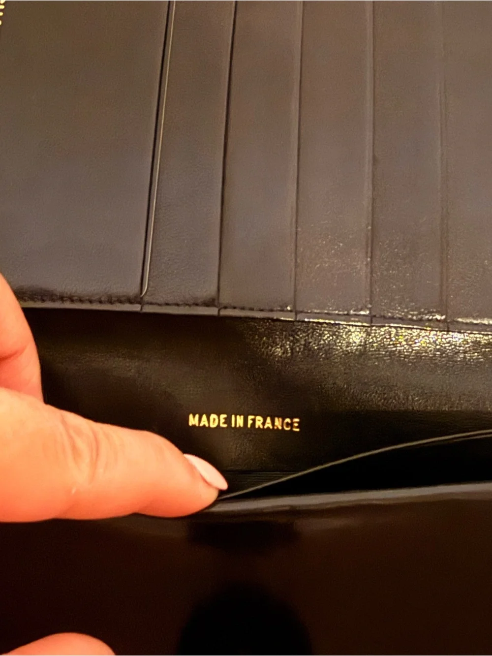 CHANEL No. 4 Lambskin Matelasse Long Wallet Black